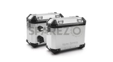 Genuine Royal Enfield Himalayan Aluminium Panniers Silver - SPAREZO